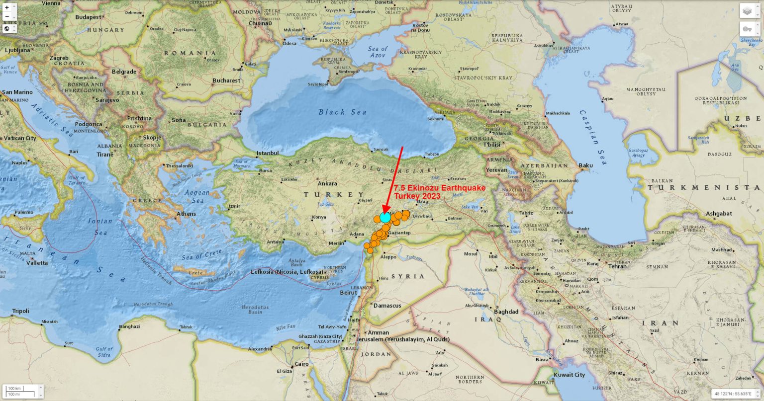 Turkey Earthquake Map Archives Blog