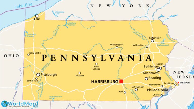 pennsylvania cities map