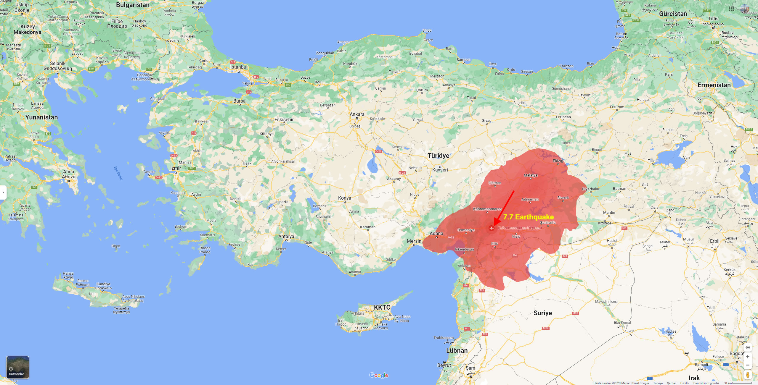 Which Cities Affected By The 2023 Turkey Earthquake WorldMap1 Com Blog   Turkey Earthquake 2023 Kahramanmaras 